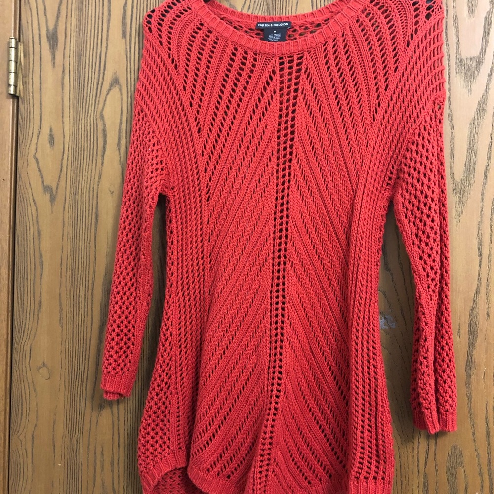 Orange elegant sweater